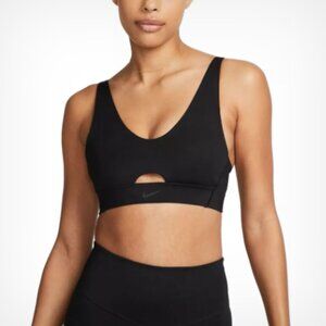 Nike Black INDY PLUNGE CUTOUT BRA M